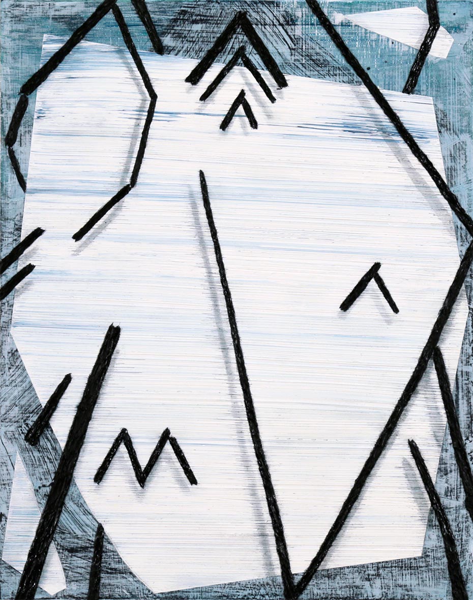 Painting by Tyler Scheidt titled "Gatherer" - 2.