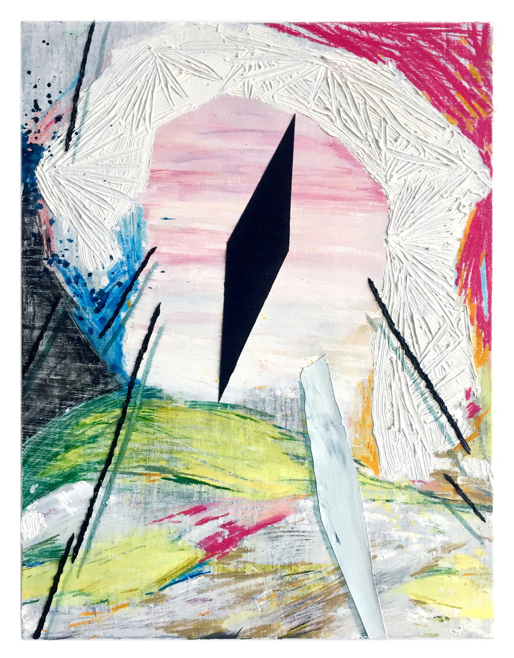 Painting by Tyler Scheidt titled "Portal II" - 2.