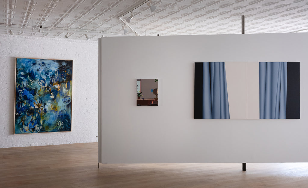 Painting by Adrian Kay Wong titled "Untitled (Self-Portrait)" - 3.