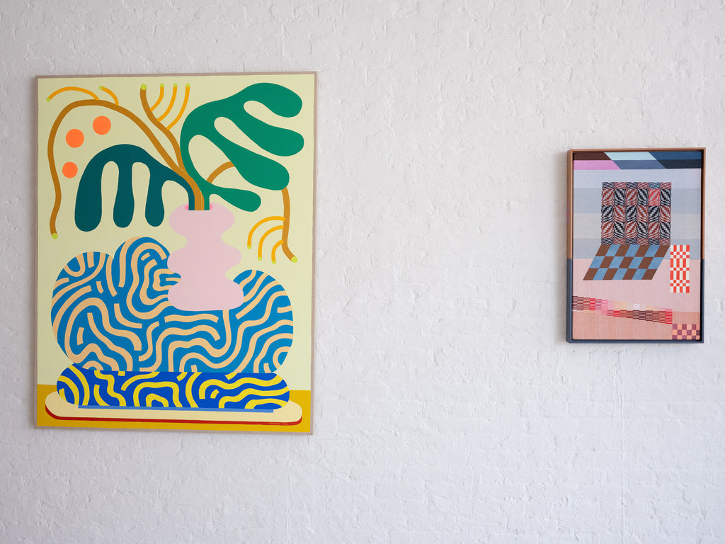 Painting by Adam Frezza & Terri Chiao (CHIAOZZA) titled "Bouquet Painting No. 39" - 3.