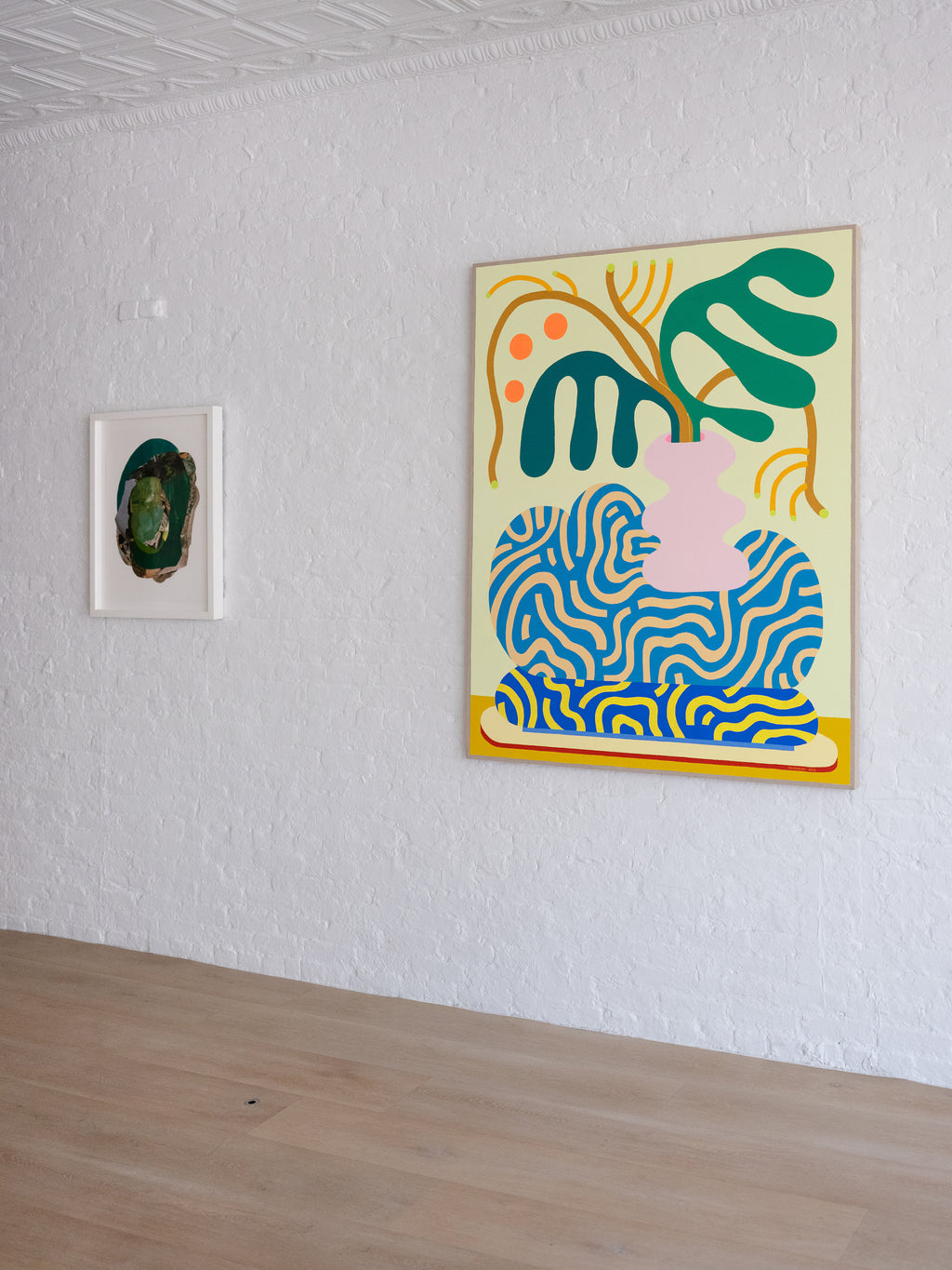 Painting by Adam Frezza & Terri Chiao (CHIAOZZA) titled "Bouquet Painting No. 39" - 4.