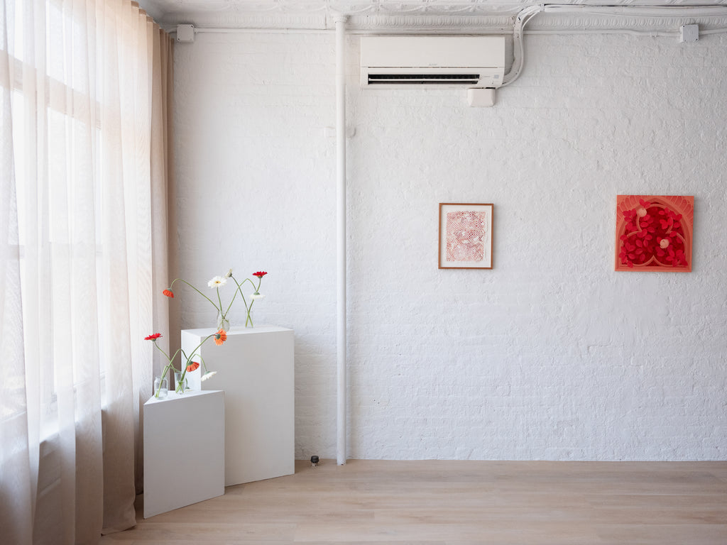 Painting by Lucía Rodríguez Pérez titled "Untitled (blinded niche II)" - 5.