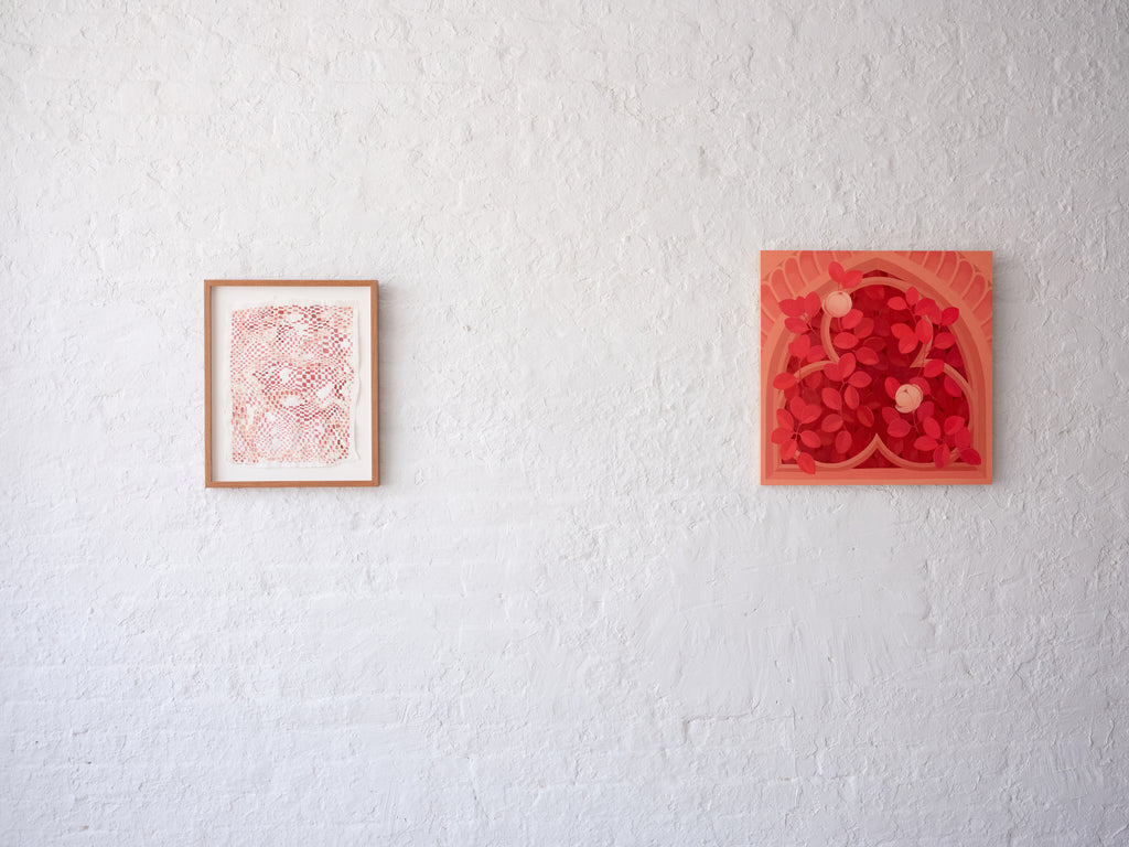 Painting by Lucía Rodríguez Pérez titled "Untitled (blinded niche II)" - 4.