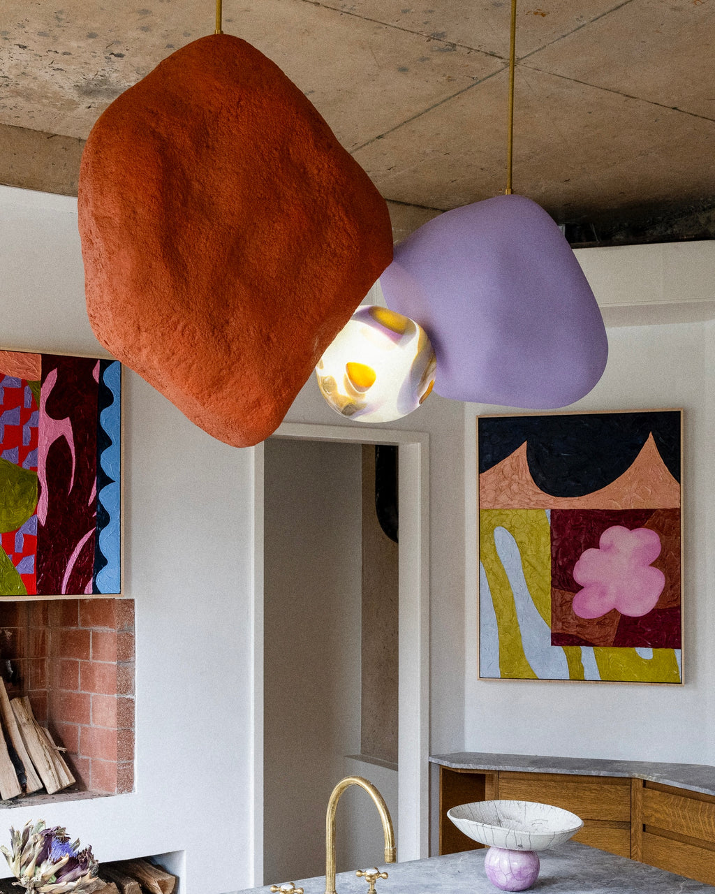 Painting by Alex Proba titled "Sunlit Gardens" - 8.