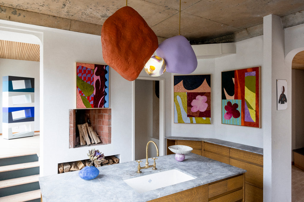 Painting by Alex Proba titled "Blossoming Geometry" - 8.