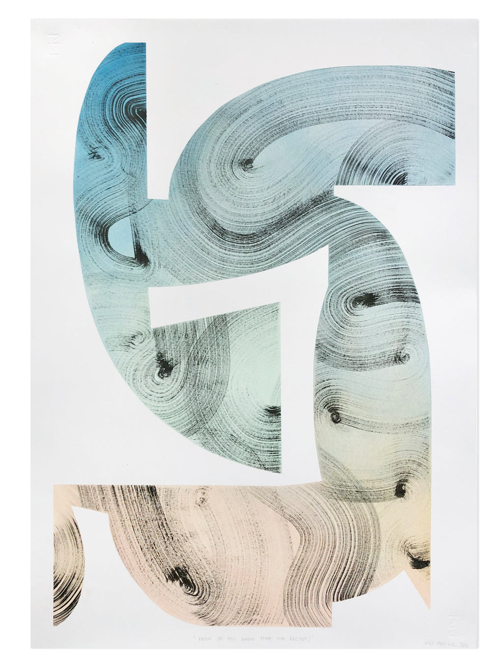 Drawing by William Luz titled "How Do You Know That You Believe?" - 2.