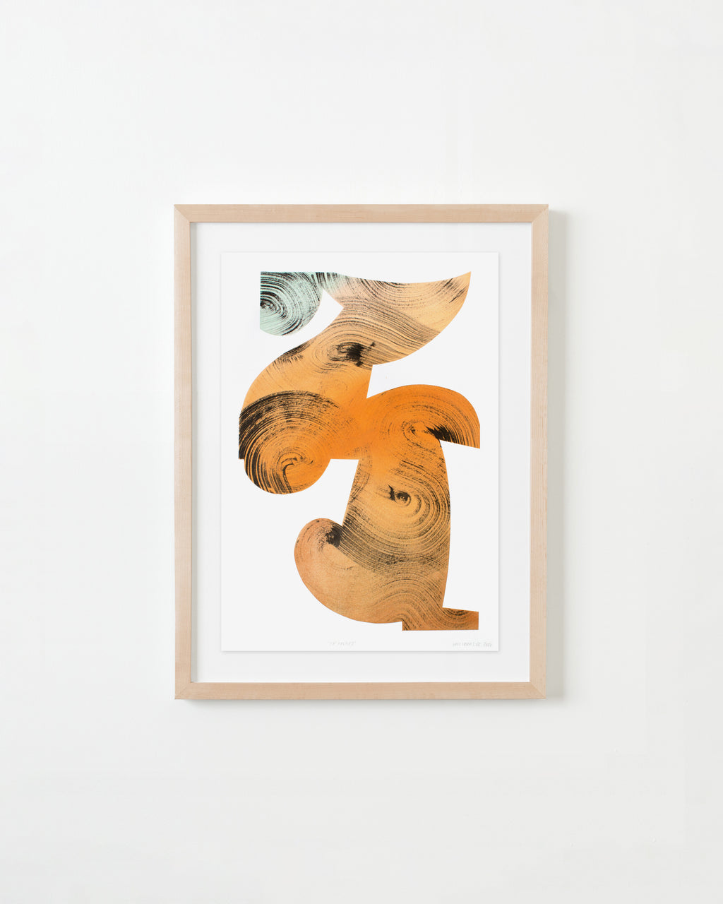 Drawing by William Luz titled "Oranges" - 4.