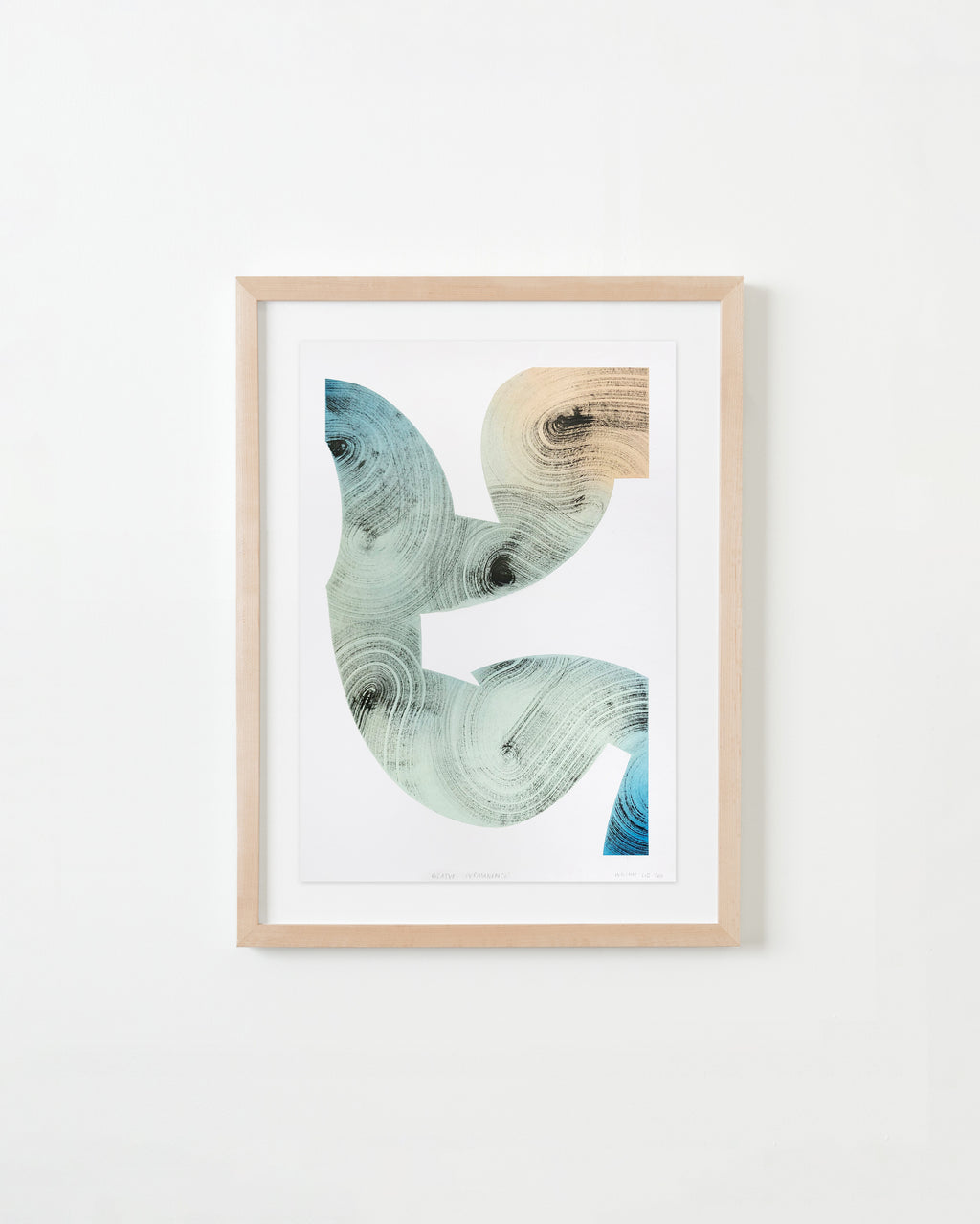 Drawing by William Luz titled "Relative Permanence" - 4.