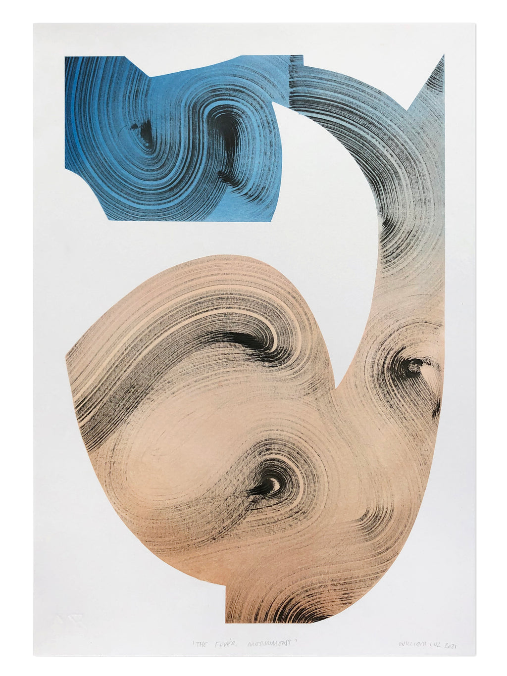 Drawing by William Luz titled "The Fever Monument" - 2.