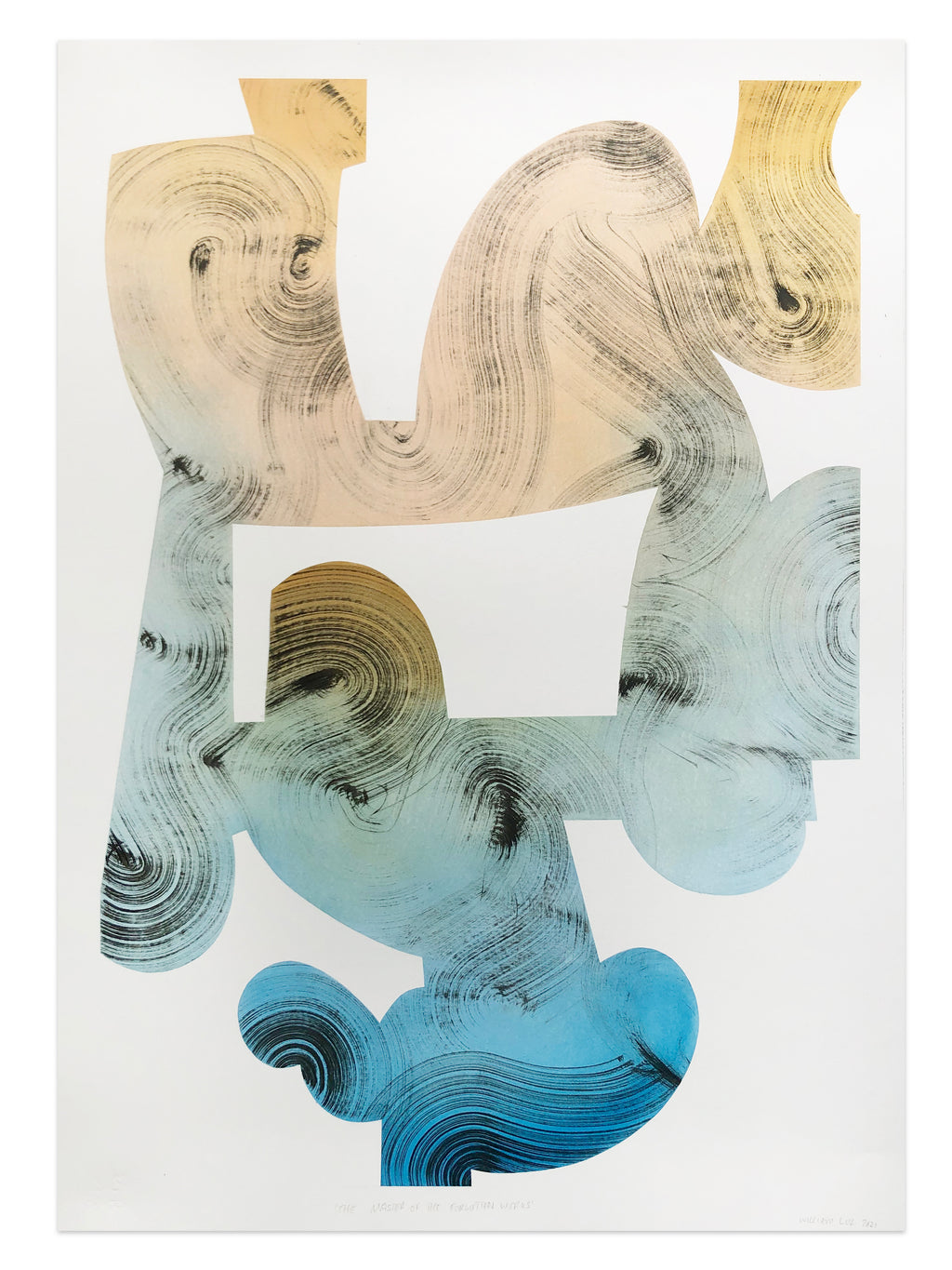Drawing by William Luz titled "The Master of the Forgotten Works" - 2.