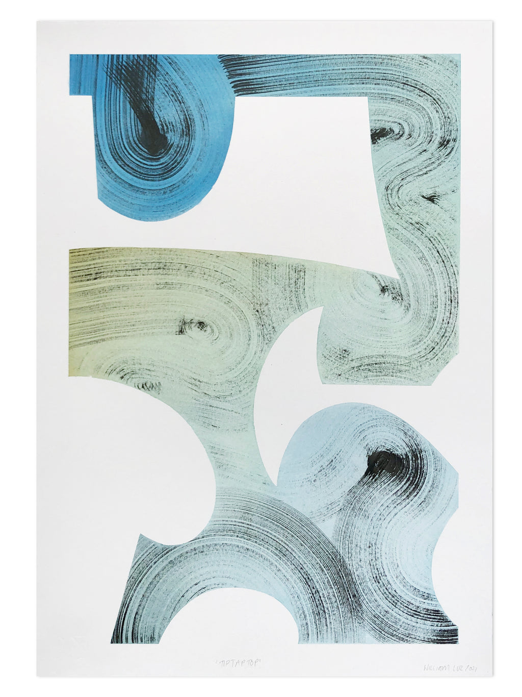 Drawing by William Luz titled "TipTapTop" - 2.