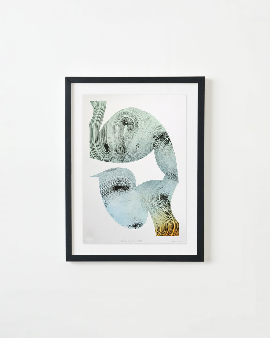 Drawing by William Luz titled "Work Your Progress" - 3.