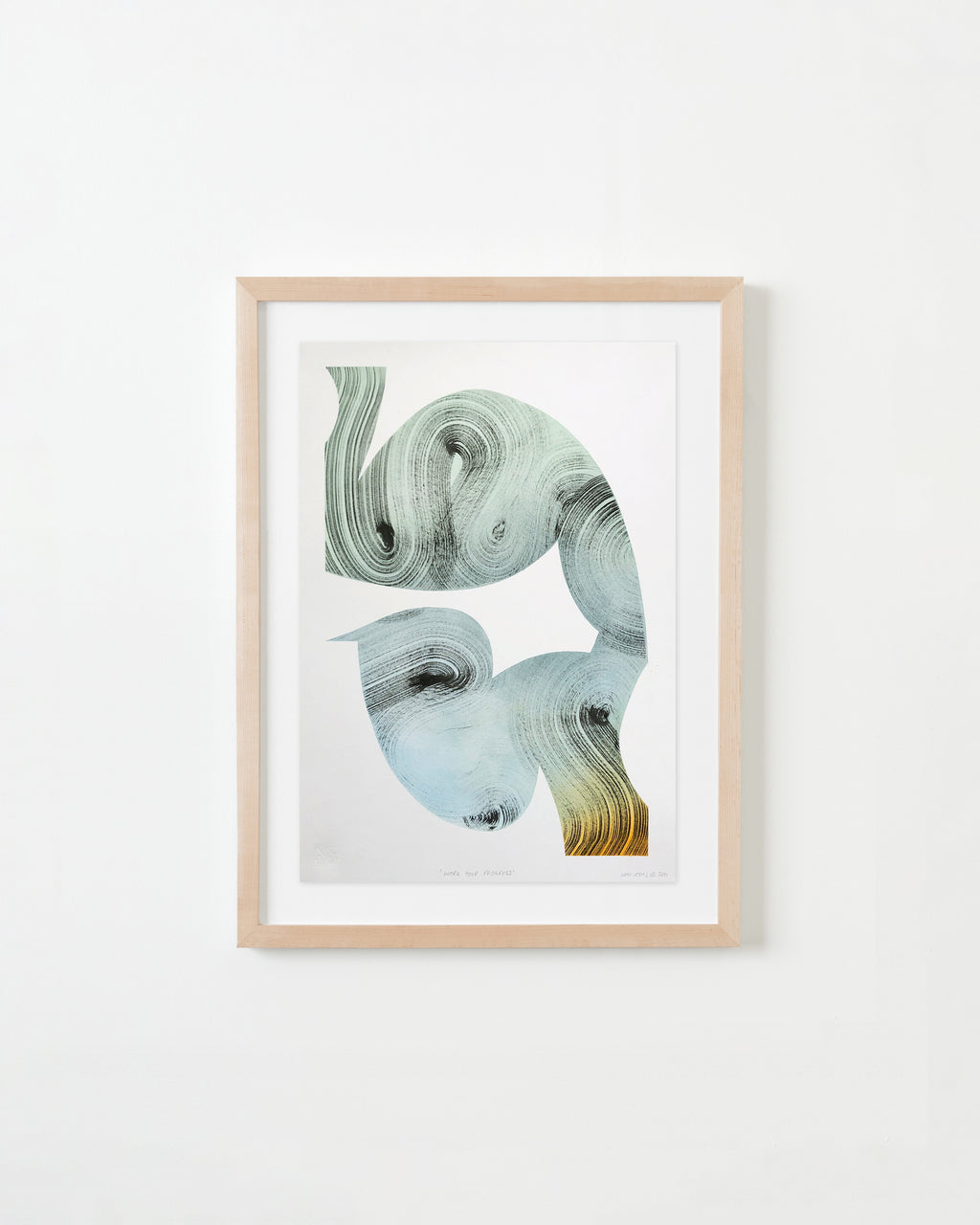 Drawing by William Luz titled "Work Your Progress" - 4.
