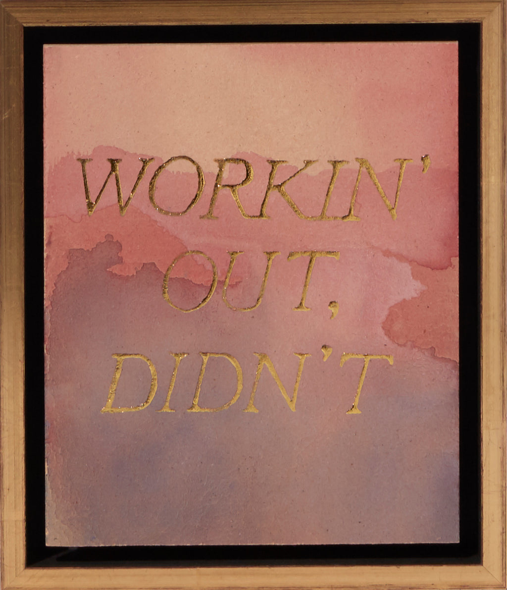 Painting by Ben Skinner titled "Workin' Out, Didn't" - 2.
