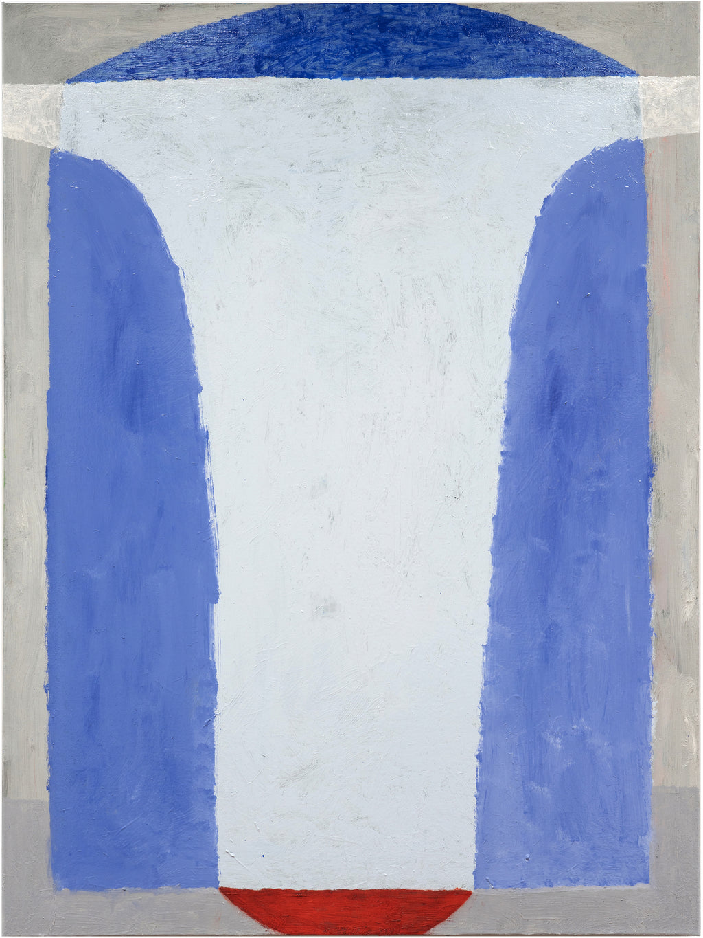 Painting by Aschely Vaughan Cone titled "Blue Portal, Red Sun" - 2.