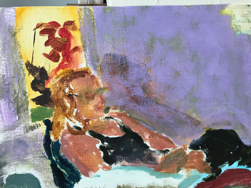 Painting by Agnes Walden titled "Sophie" - 3.