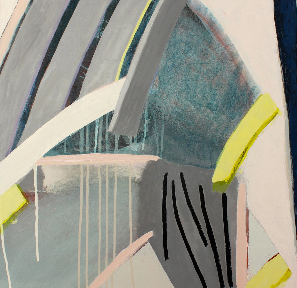 Painting by Aliza Cohen titled "Stuff Was Falling" - 2.