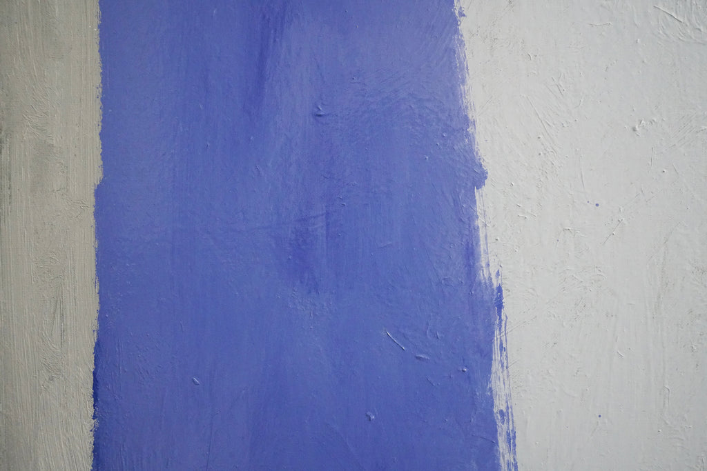 Painting by Aschely Vaughan Cone titled "Blue Portal, Red Sun" - 4.