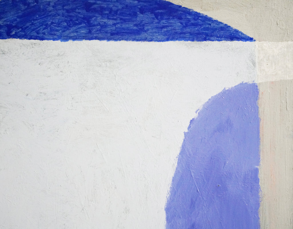Painting by Aschely Vaughan Cone titled "Blue Portal, Red Sun" - 5.