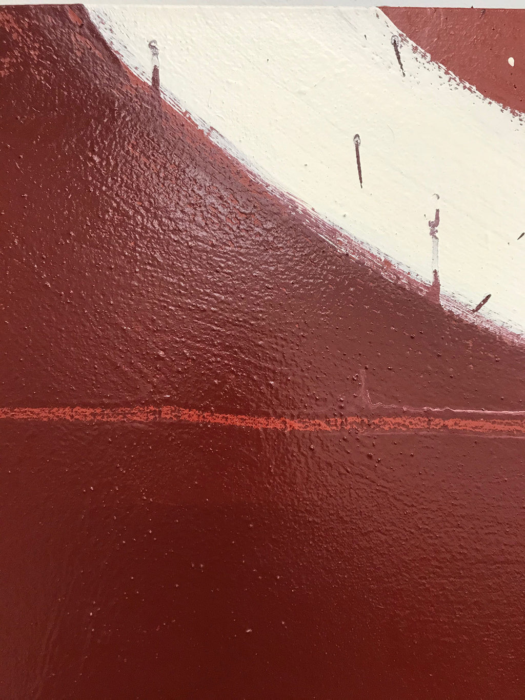 Painting by Aschely Vaughan Cone titled "Nested Arcs in Red Dirt" - 4.