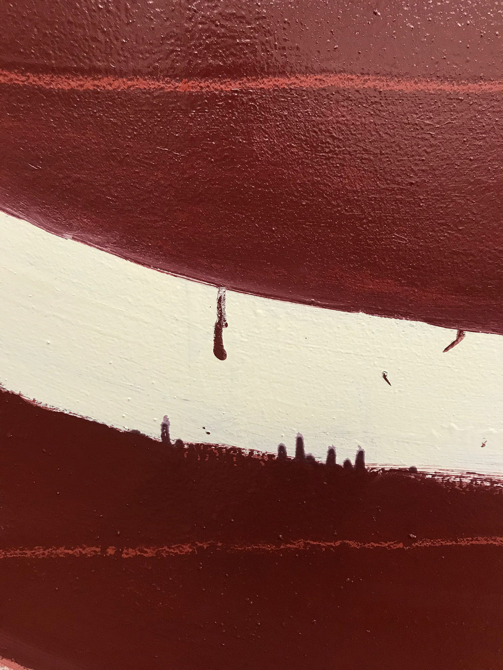 Painting by Aschely Vaughan Cone titled "Nested Arcs in Red Dirt" - 6.