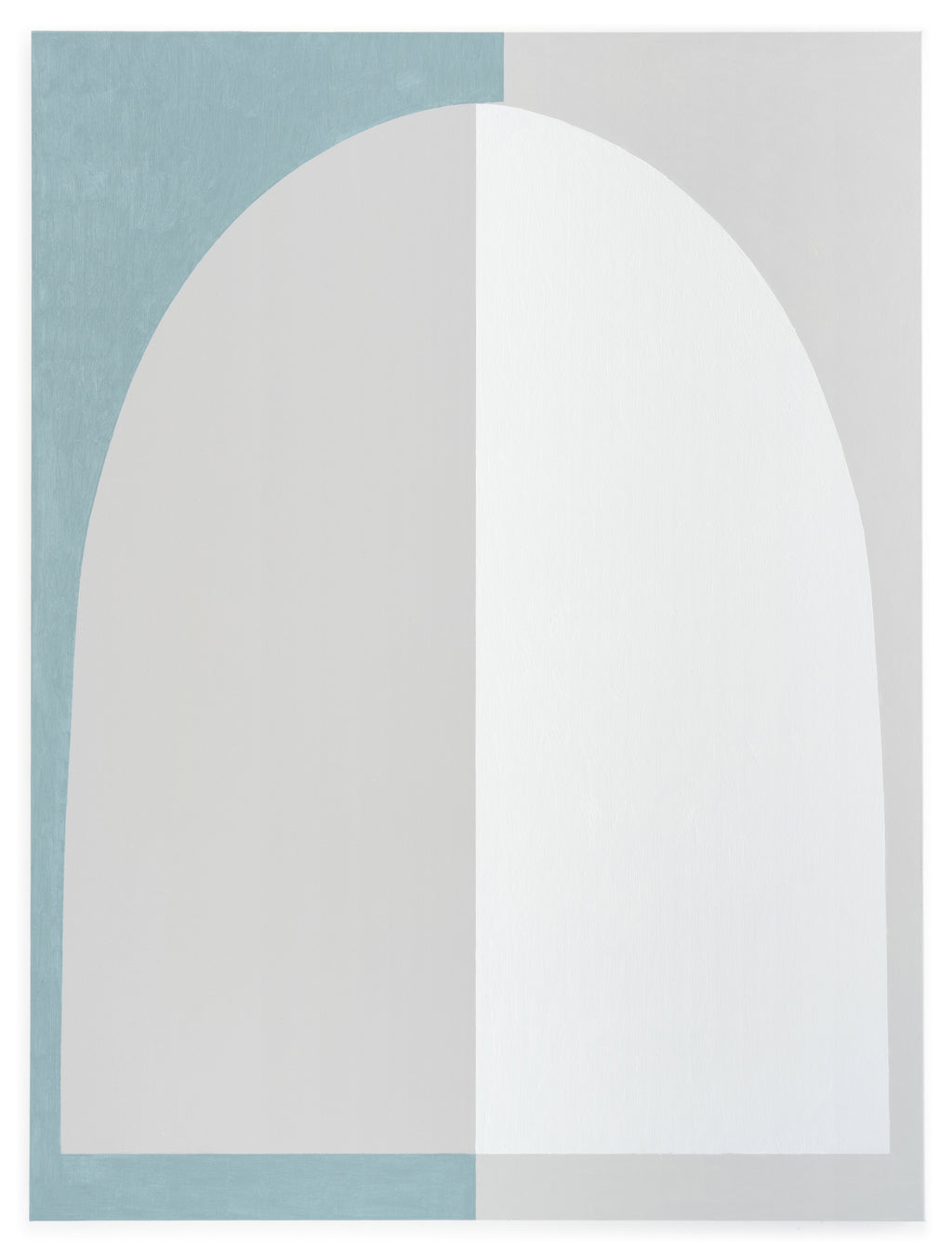 Painting by Aschely Vaughan Cone titled "Teal Arch in White Light" - 2.