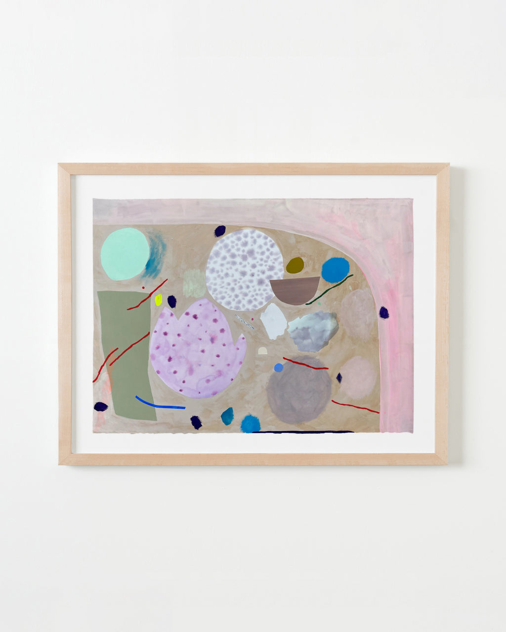 Painting by Ashely Peifer titled "contained chaos (a self portrait)" - 3.