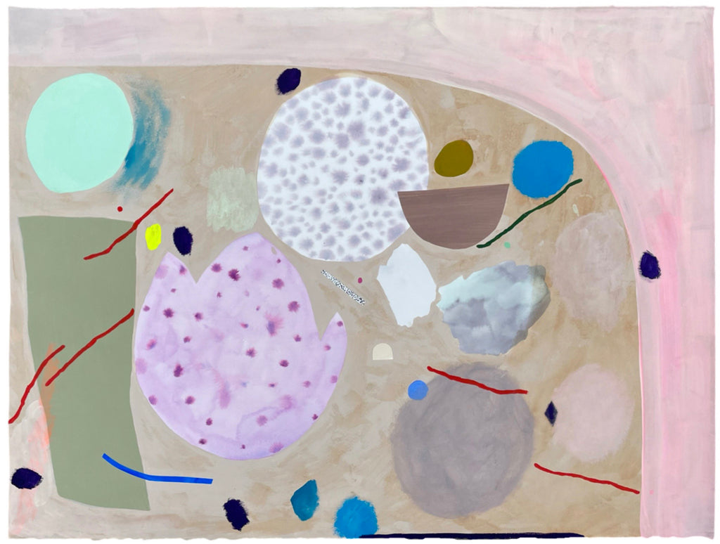 Painting by Ashely Peifer titled "contained chaos (a self portrait)" - 2.