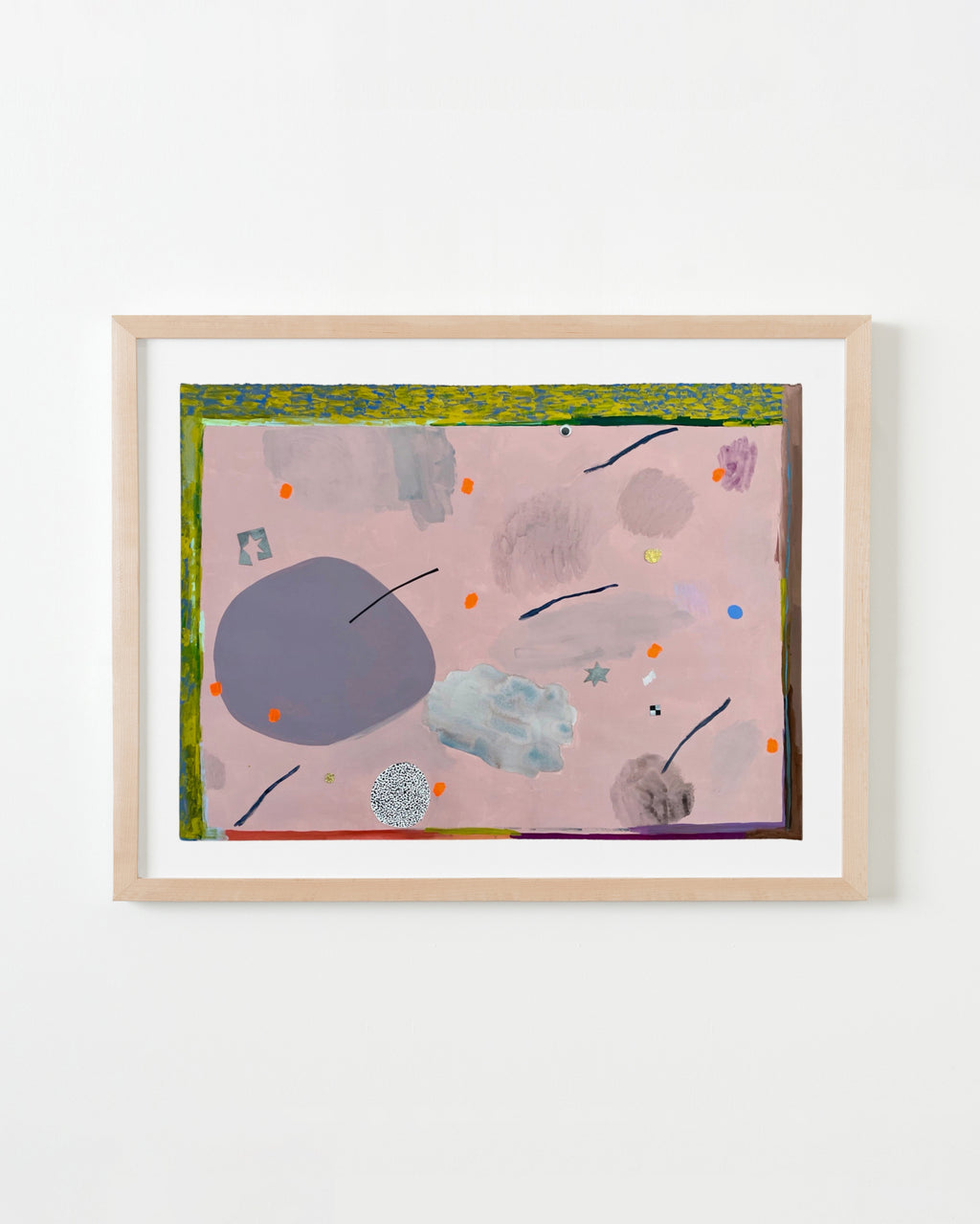 Painting by Ashely Peifer titled "i spy with my googly eye" - 3.