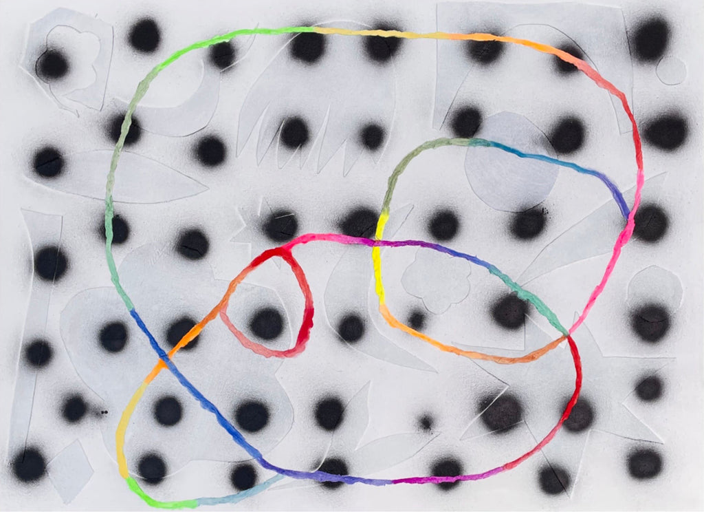 Painting by Ashely Peifer titled "it’s all connected" - 2.