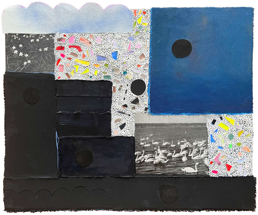 Mixed Media by Ashely Peifer titled "lean in closer for the swan song" - 2.