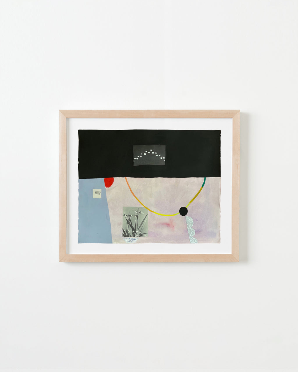 Painting by Ashely Peifer titled "WOW / MOM" - 3.