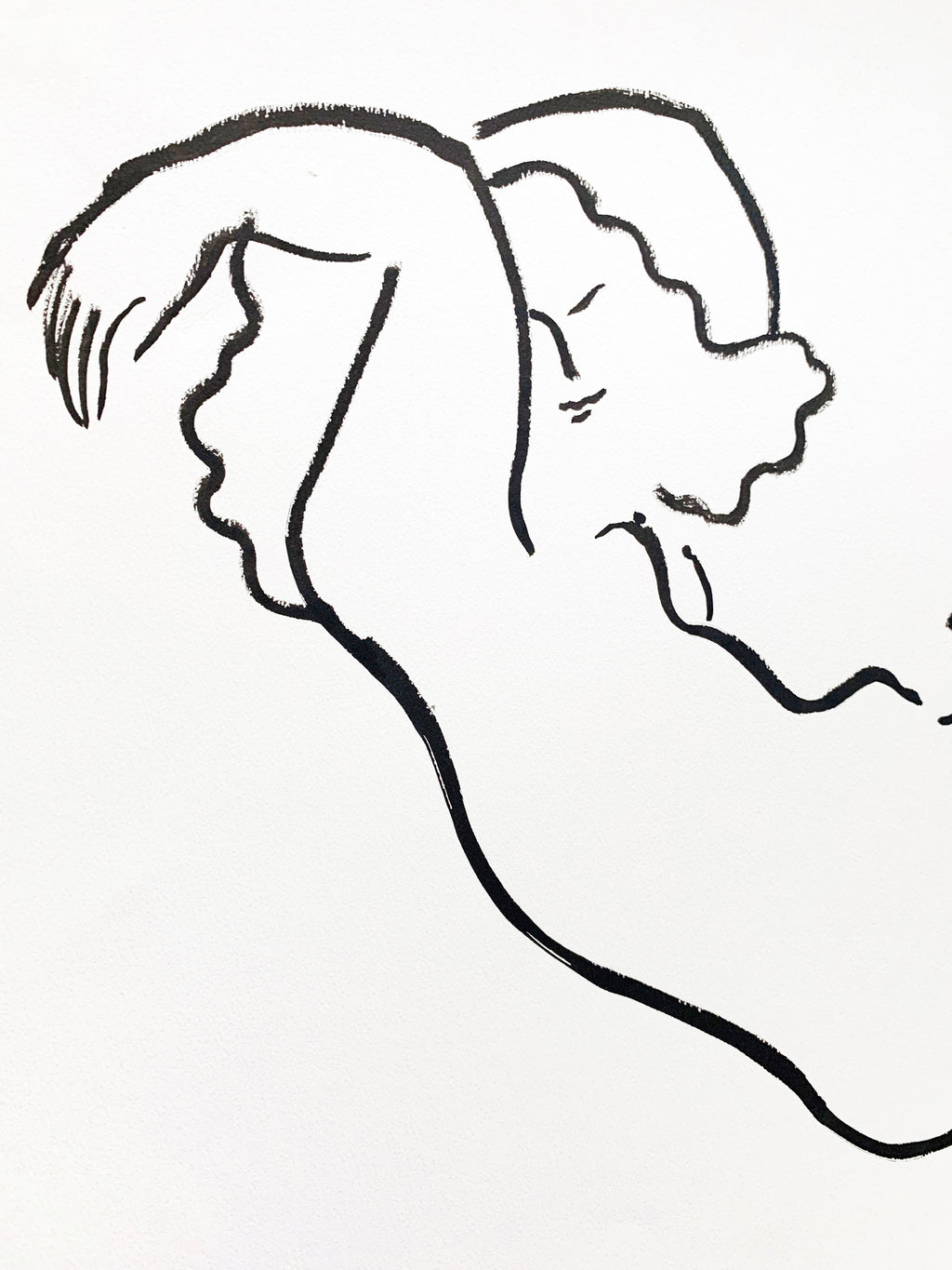 Drawing by Ba Ousmane titled "Gravité" - 3.