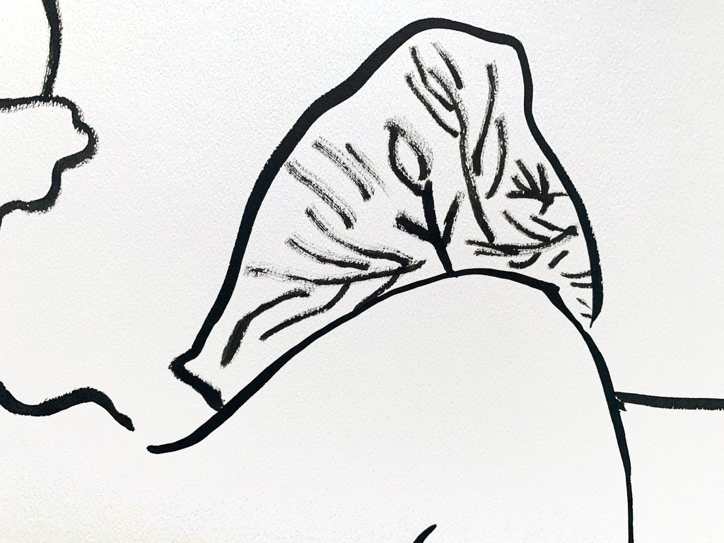 Drawing by Ba Ousmane titled "Gravité" - 4.