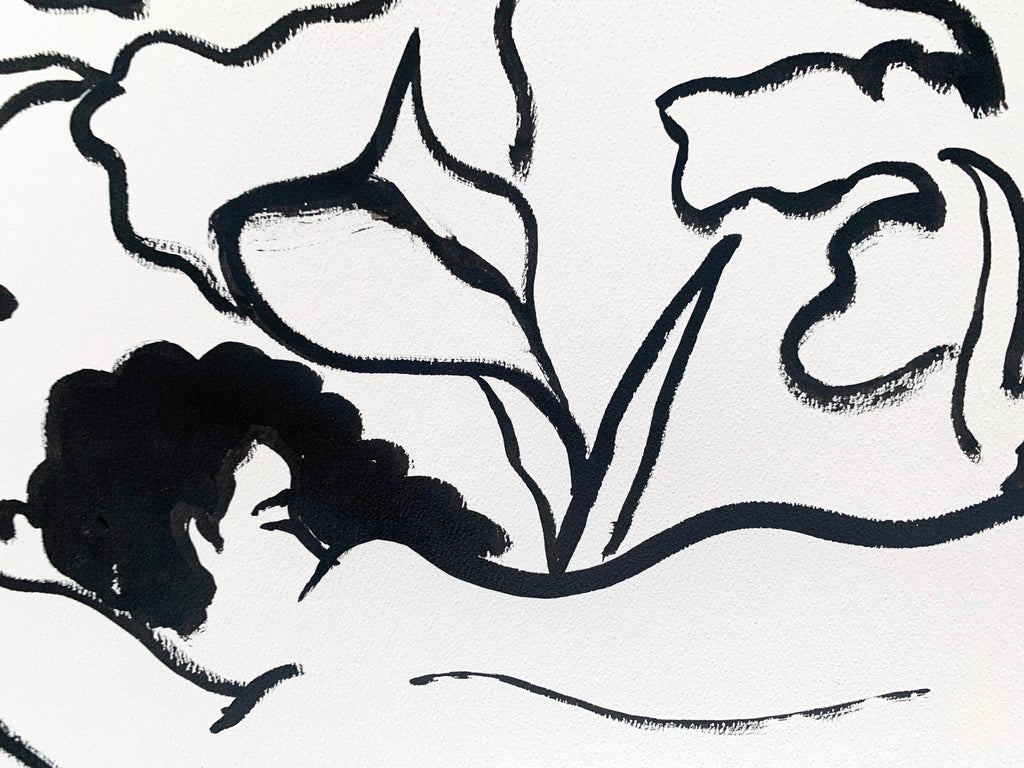 Drawing by Ba Ousmane titled "L'oiseau du paradis" - 3.