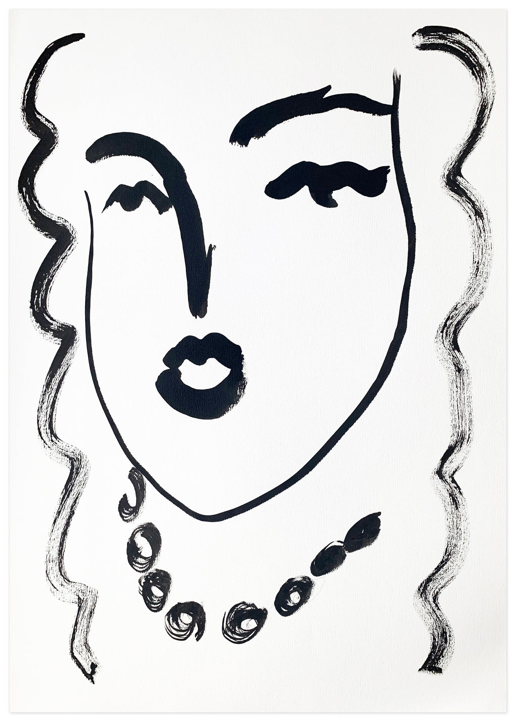 Drawing by Ba Ousmane titled "Meli" - 2.