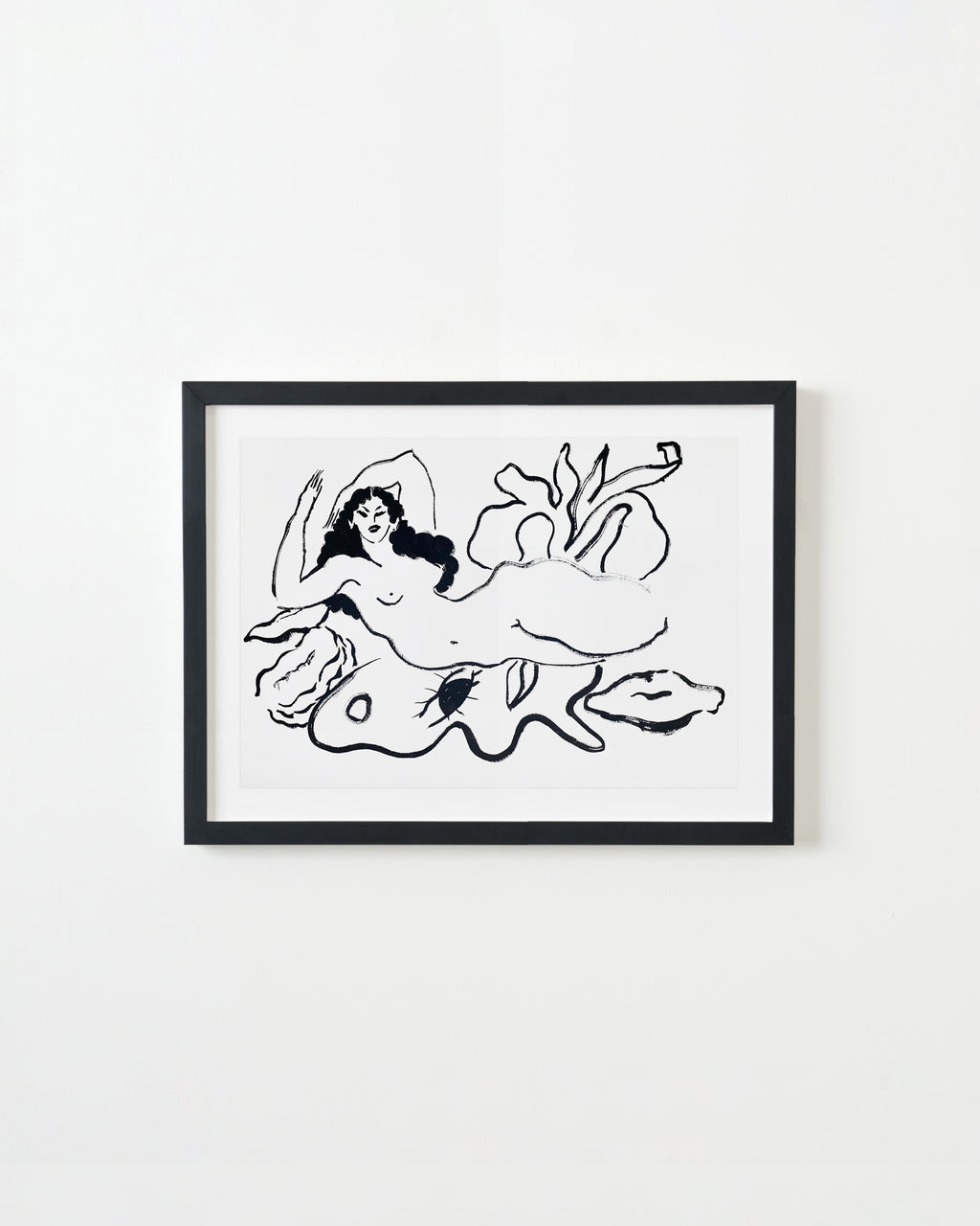 Drawing by Ba Ousmane titled "Papillon érotiquement couché" - 3.