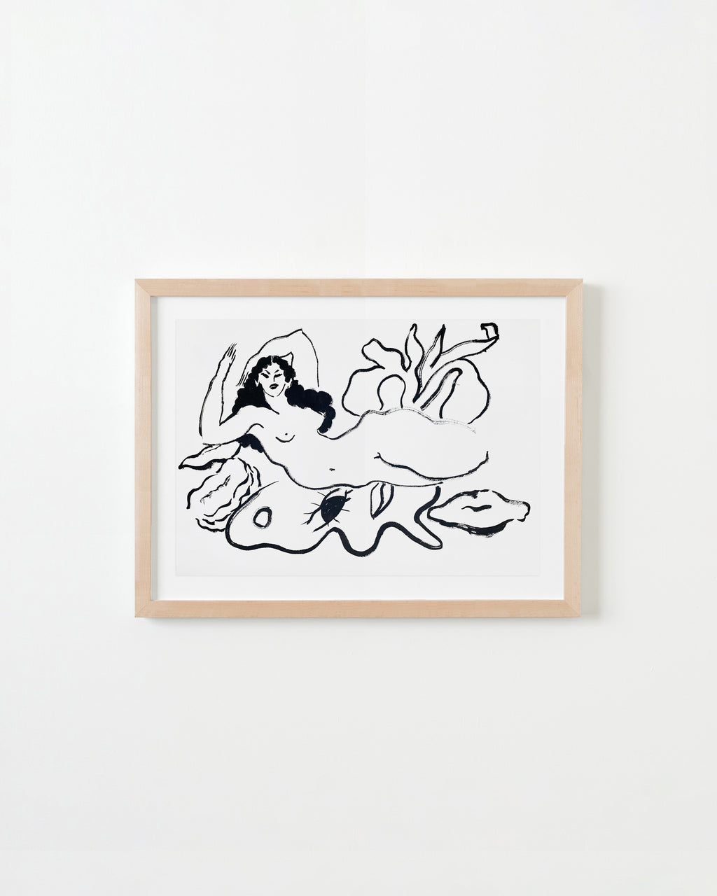 Drawing by Ba Ousmane titled "Papillon érotiquement couché" - 4.