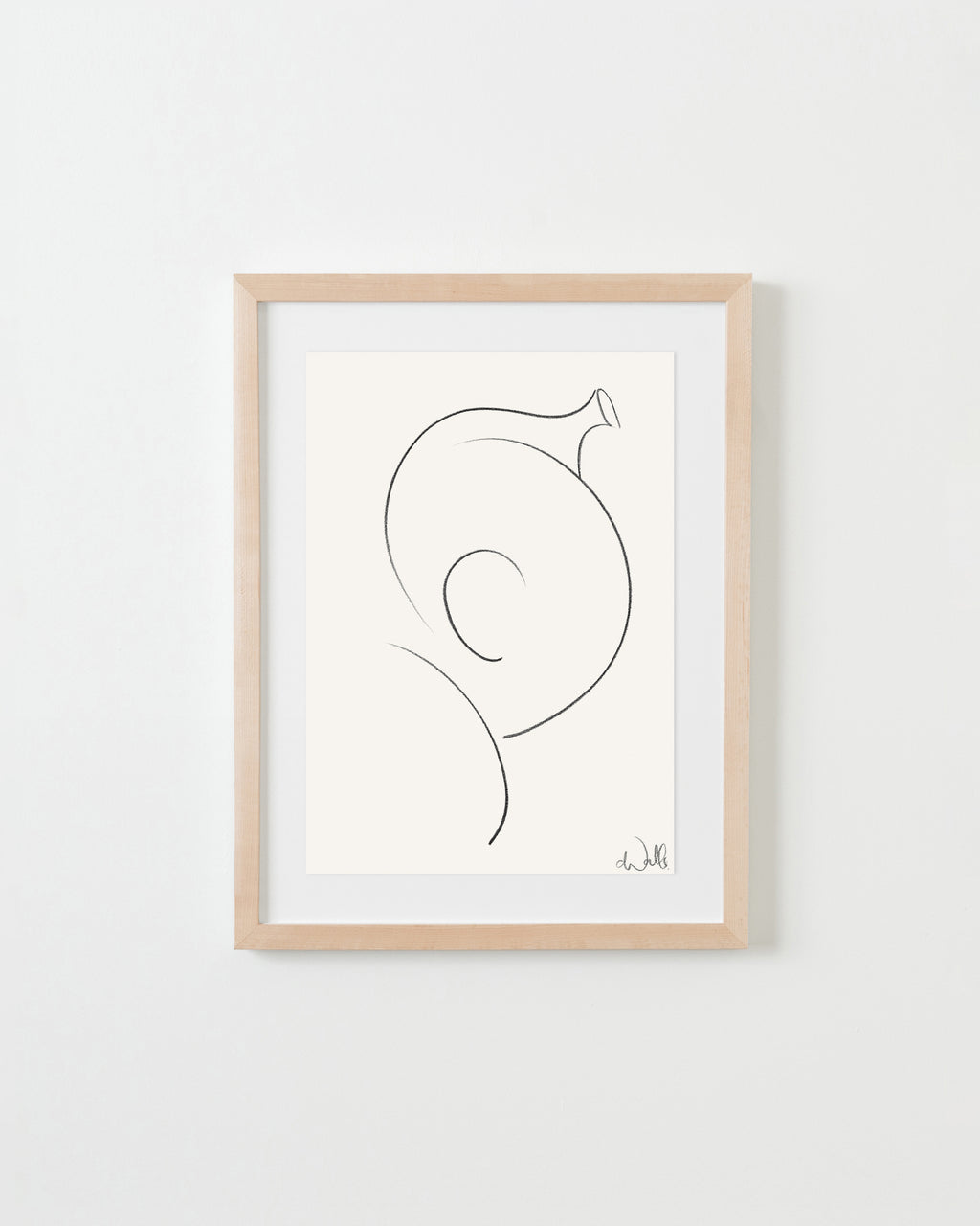 Drawing by Caroline Walls titled "Wall to Wall" - 4.