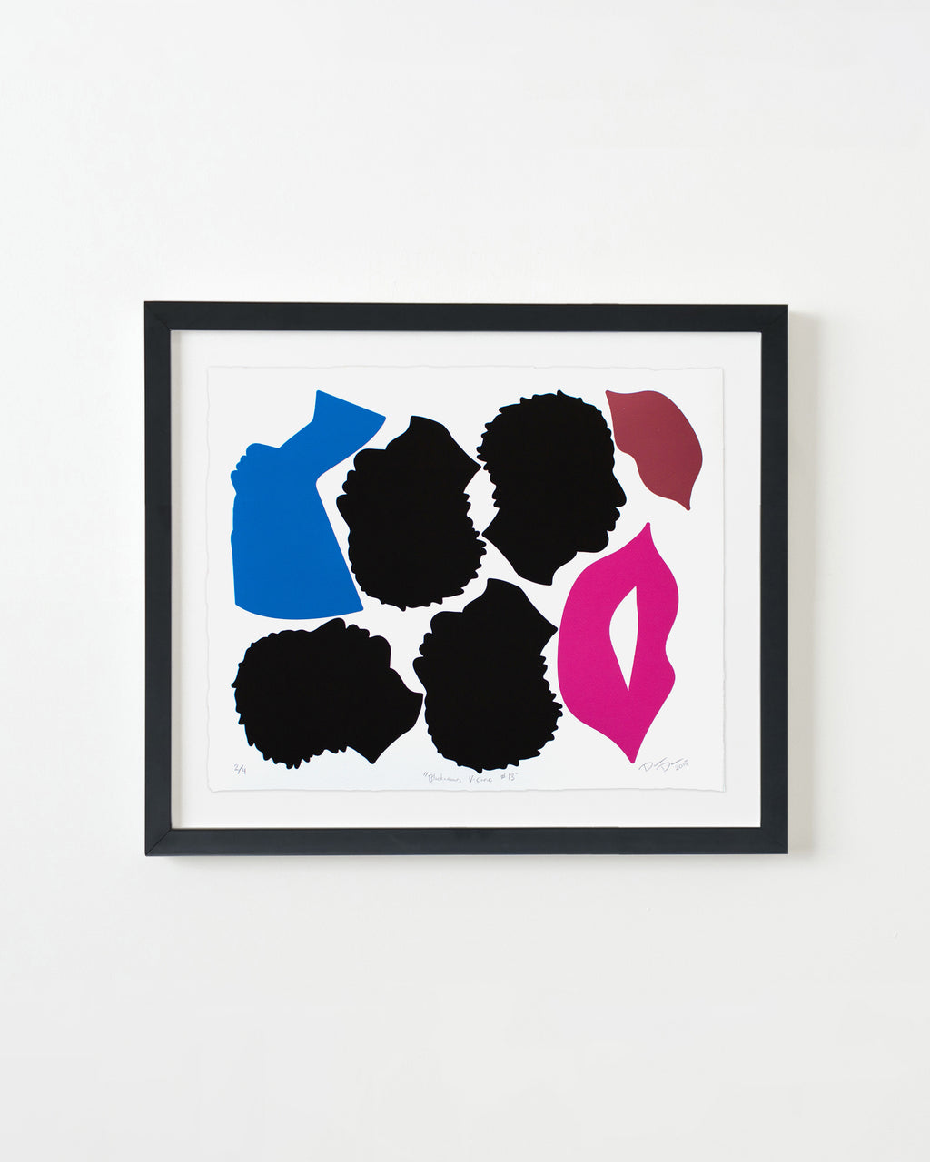 Print by Damien Davis titled "Blackamoors V-Carve #13" - 3.
