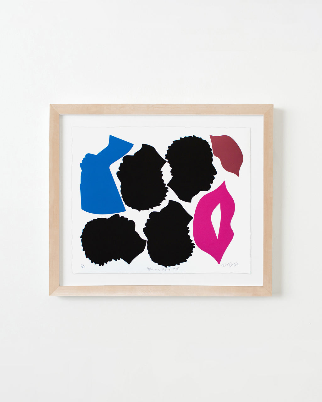 Print by Damien Davis titled "Blackamoors V-Carve #13" - 4.