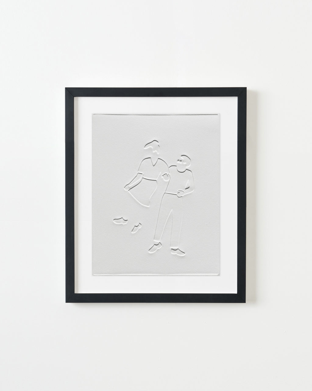 Print by Dana Bell titled "Dancing, Jump on Left" - 3.