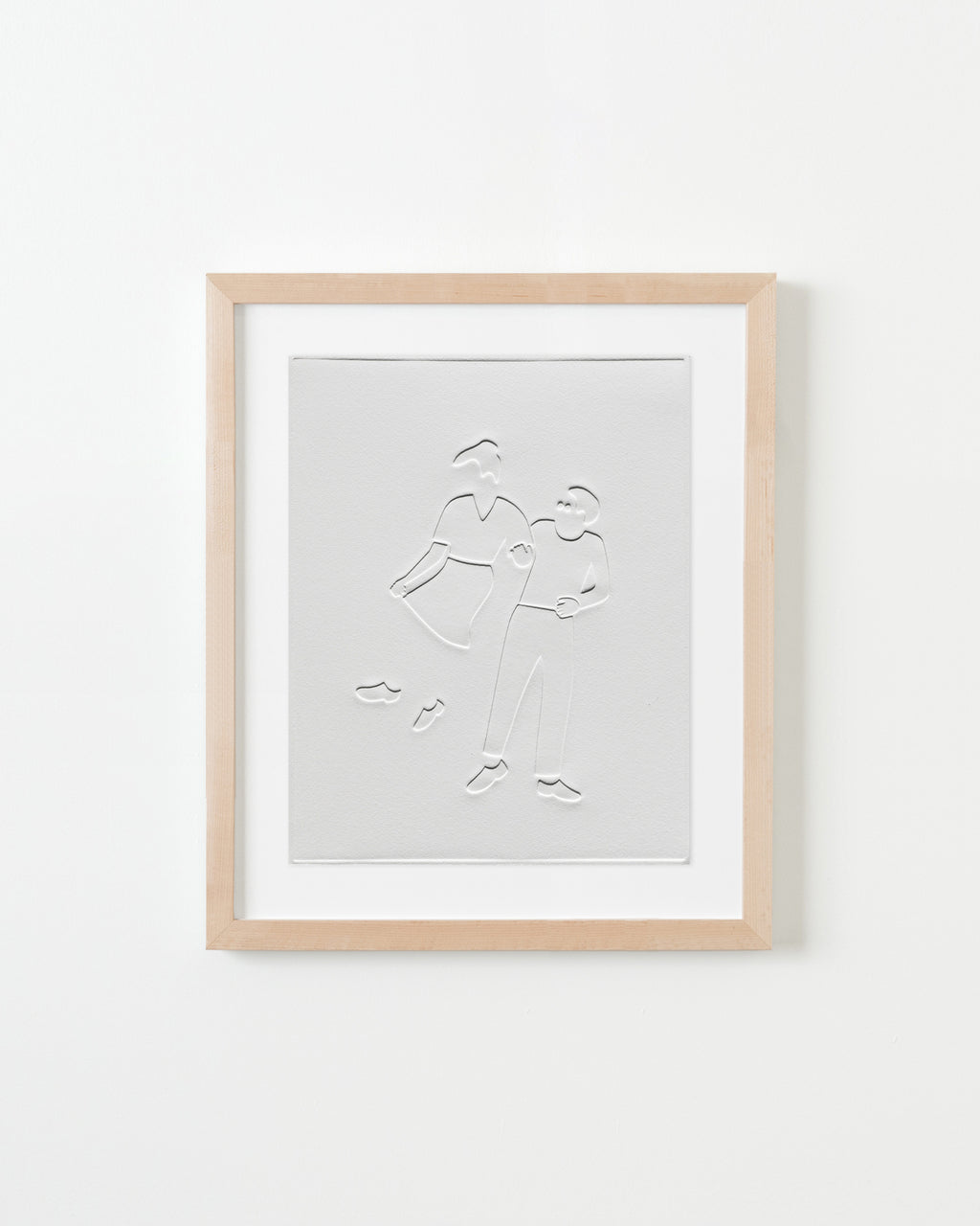 Print by Dana Bell titled "Dancing, Jump on Left" - 4.