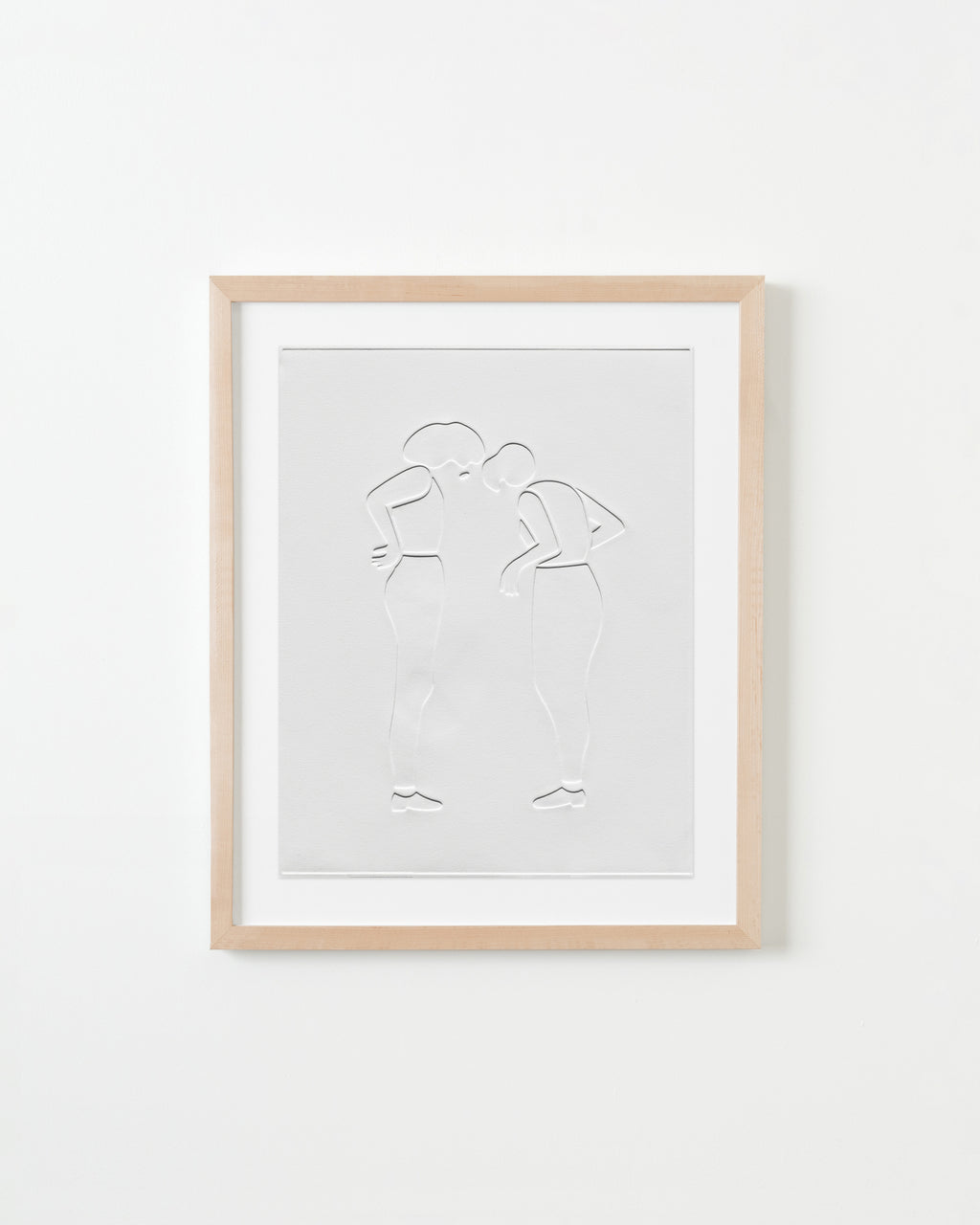 Print by Dana Bell titled "Heads Together Look Down" - 4.