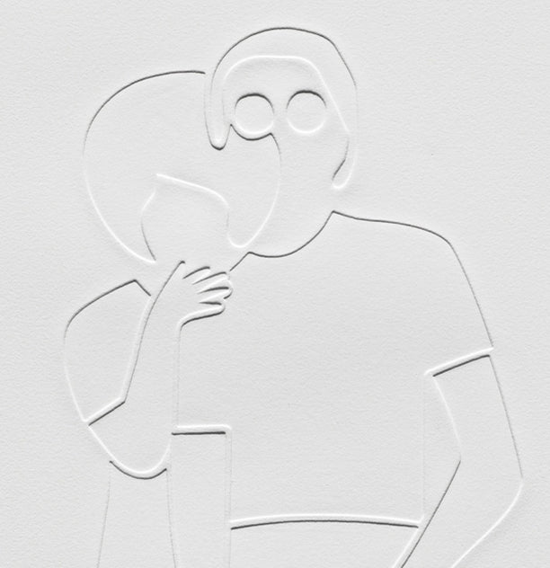 Print by Dana Bell titled "Hug From Behind" - 5.