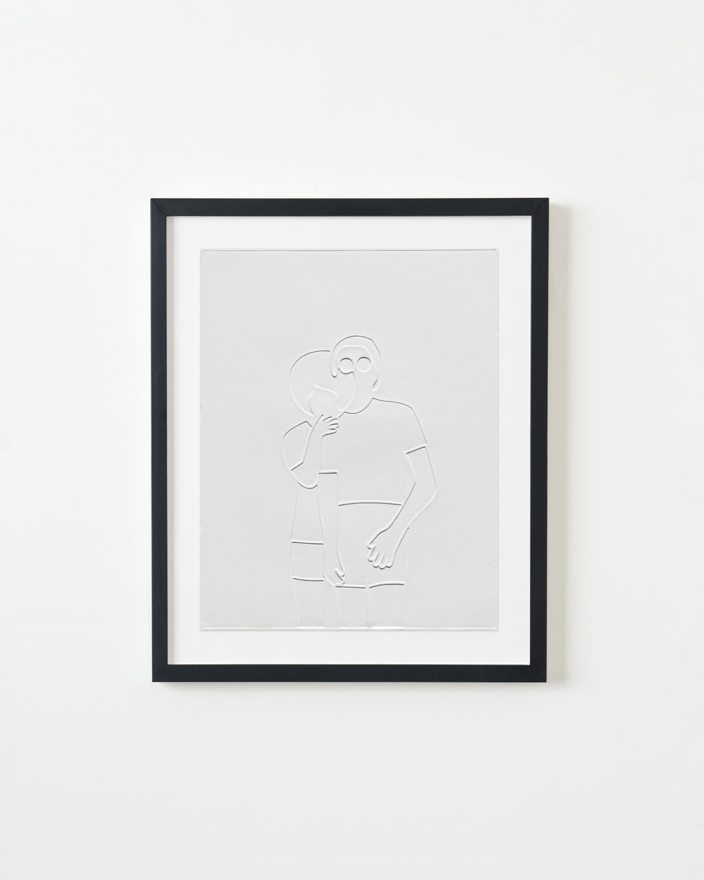 Print by Dana Bell titled "Hug From Behind" - 3.