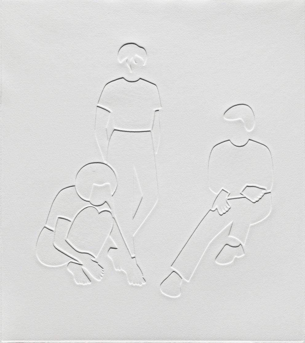 Print by Dana Bell titled "Look at My Foot Too" - 2.