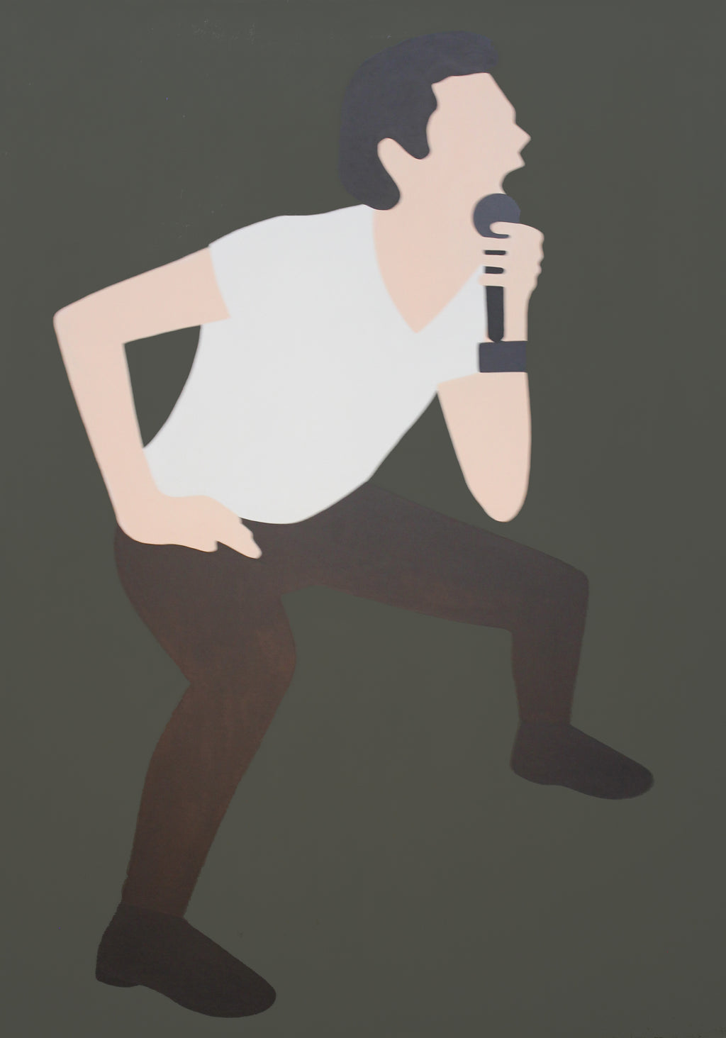 Painting by Dana Bell titled "Mr. Bators" - 2.