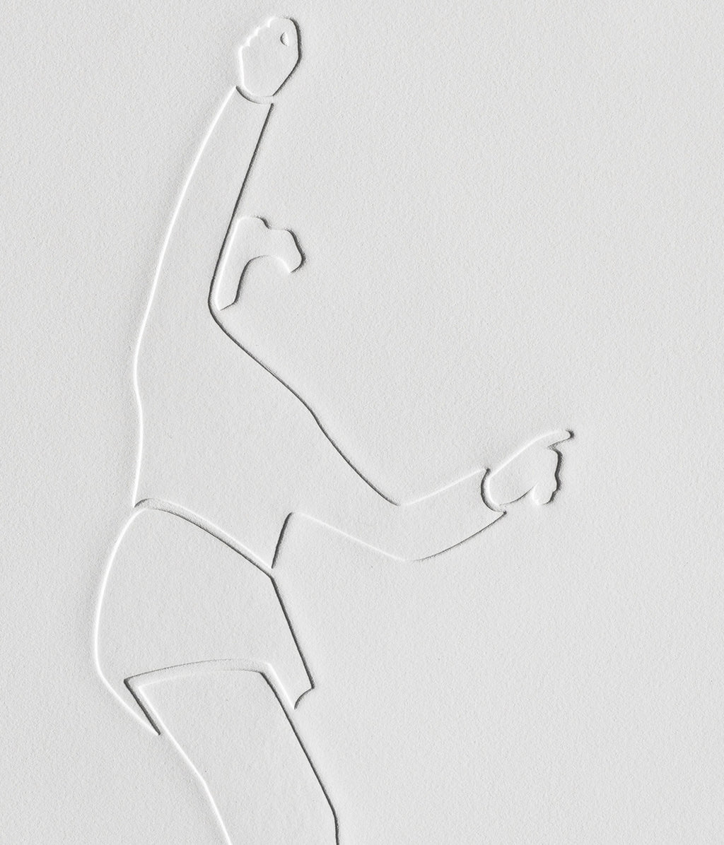 Print by Dana Bell titled "Reaching and Jumping" - 2.