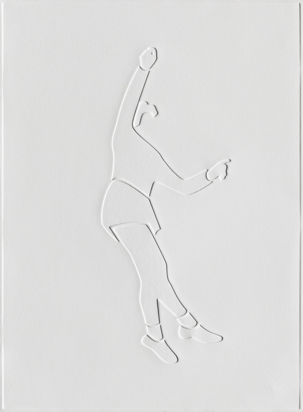 Print by Dana Bell titled "Reaching and Jumping" - 3.